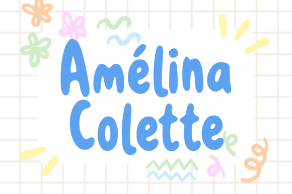 Amelina Colette: A Playful Display Font for Creative Brands