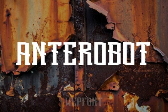 Anterobot: A Futuristic Display Font for Modern Editorial Design