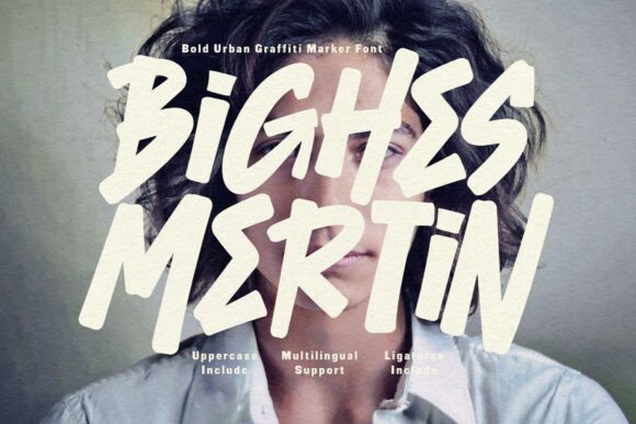 Bighes Mertin: The Ultimate Raw Display Font for Crafters