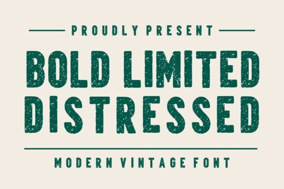 Bold Limited Distressed Font for Branding