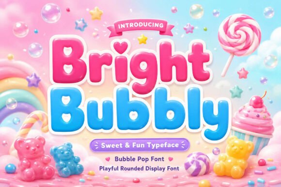 Bright Bubbly Typeface for Small Business Branding