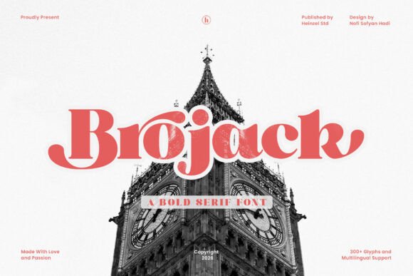 Brojack Font Review: Bold Retro Serif for Makers