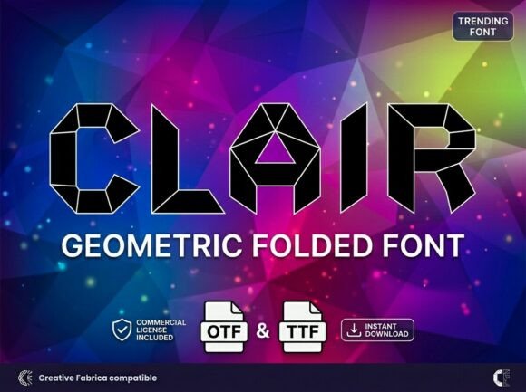 Clair: A Geometric Display Font for Modern Brands