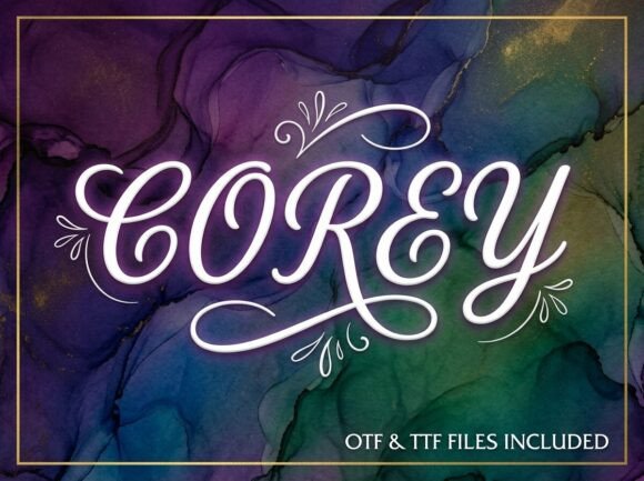 Corey Display Font for Handmade Creators