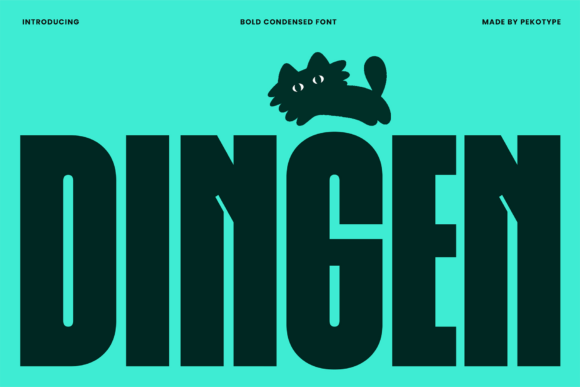 Dingen Font: Bold Display Type for Makers