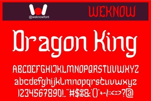 Dragon King Typeface for Elegant Branding