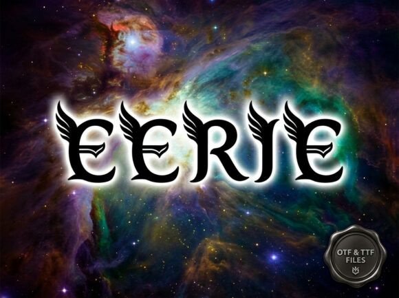 Eerie Font: Gothic Display Typography for Web Design