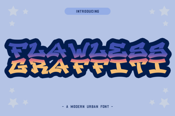 Flawless Graffiti: A Bold Display Font for Editors