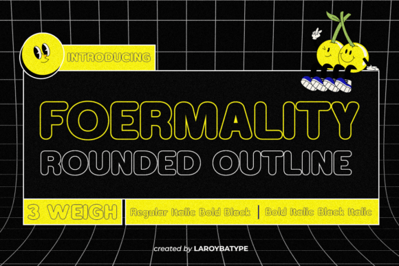 Foermality Rounded Outline Font for Bold Campaigns