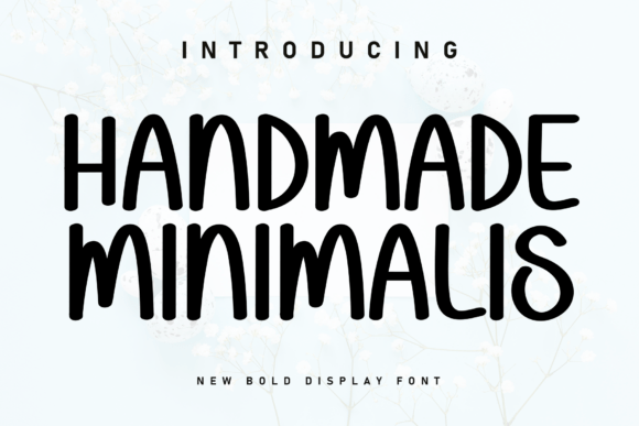 Handmade Minimalis Font for Cozy Branding