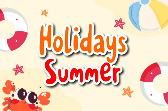 Holidays Summer Font for Crafters and Sellers
