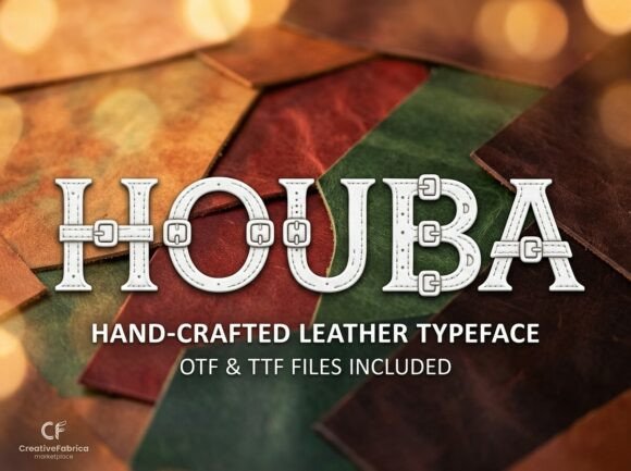 Houba: A Decorative Display Font for Makers