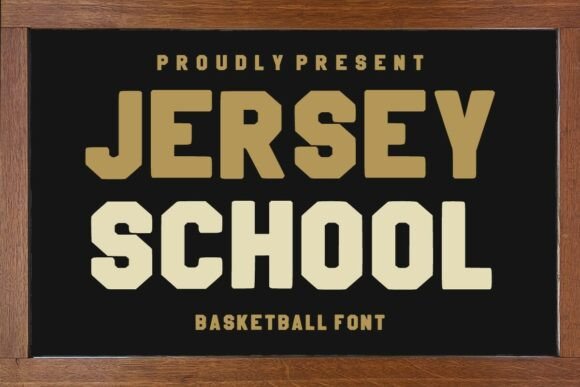 Jersey School: A Vintage Font for Bold Branding
