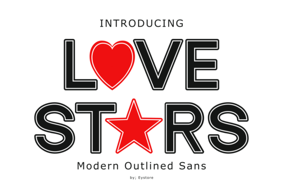 Love Stars: A Playful Display Font for Brand Growth