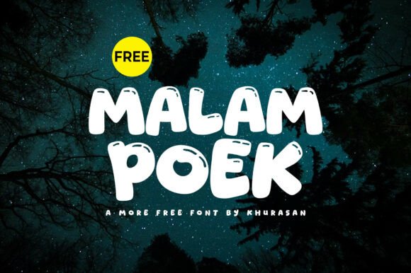 Malam Poek: A Handmade Typeface for Editorial Charm