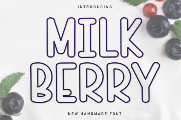 Milk Berry: A Playful Display Font for Web Design