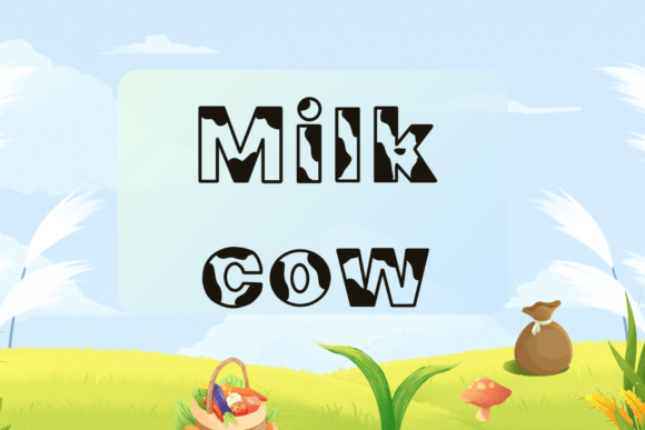 Milk Cow Font: A Bold Display Typeface Review