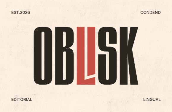 Oblisk: The Bold Display Font for Modern Branding