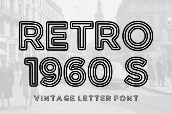 Retro 1960s Display Font for Bold Campaigns