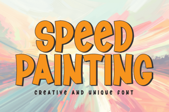 Speed Painting Font Review for Designers