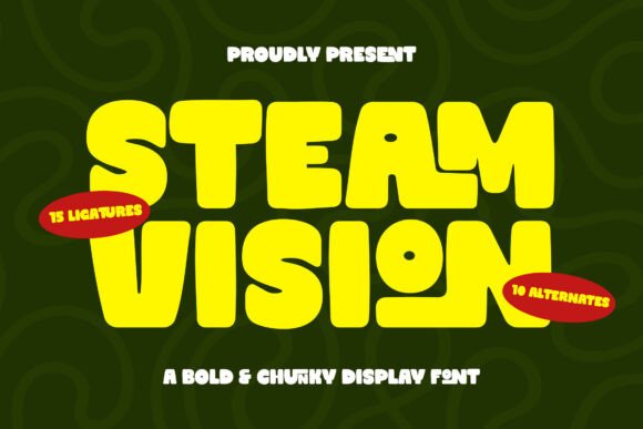 Steam Vision: The Chunky Display Font for Bold Branding