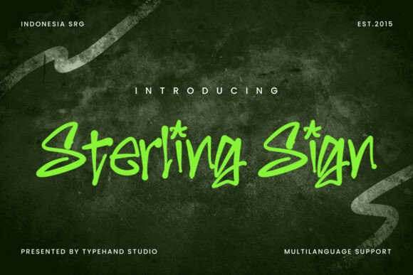 Sterling Sign: The Handwritten Display Font for Bold Campaigns