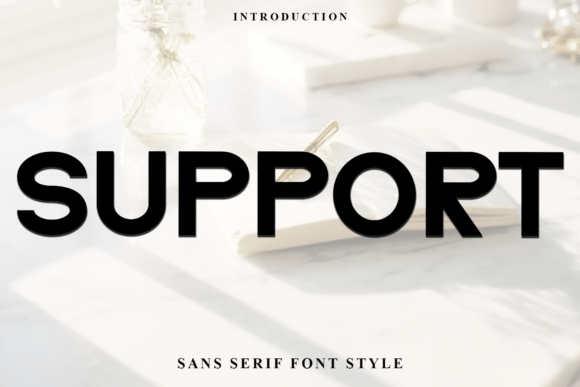 Support: A Festive Display Typeface for Holiday Branding