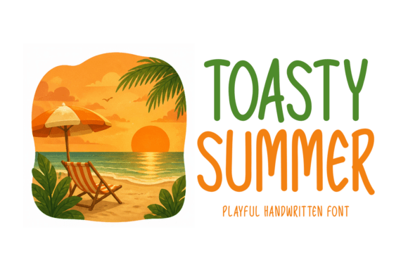 Toasty Summer: A Handwritten Display Font for Campaigns