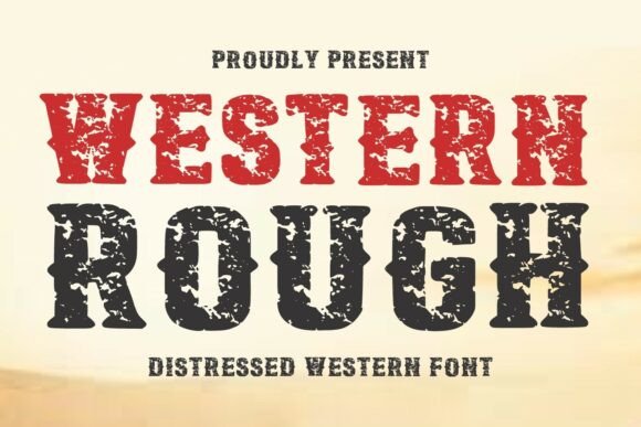 Western Rough Typeface for Bold Branding