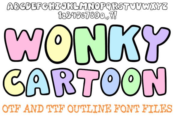 Wonky Cartoon Font for Playful Branding
