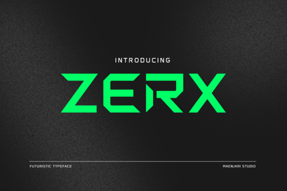 Zerx Display Font for Modern Editorial Design